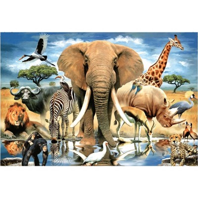 thumbnail image 2 of World's Smallest Jigsaw Puzzle - African Oasis 234 Piece Mini Puzzle 2 of 11
