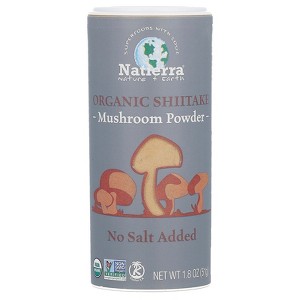 Natierra Organic Shiitake Mushroom Powder Shaker, 1.8 oz (51 g) - 1 of 4