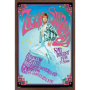 Trends International David Bowie - Ziggy Stardust Rainbow Theater Framed Wall Poster Prints - 1 of 4