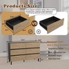 ORRD 9-Drawer Modern Storage Cabinet, Handleless 45° Design, Metal Legs, Minimalist Sideboard for Living Room or Entryway - 4 of 4