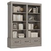 70" H Tall Bookcshelf with 3 Storage Drawers, Tall Bookcase w/ 3-Tier Double Wide Open Shelf - 2 of 4