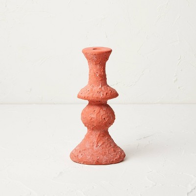 Short Clay Taper Candle Holder Red - Opalhouse™ designed with Jungalow™