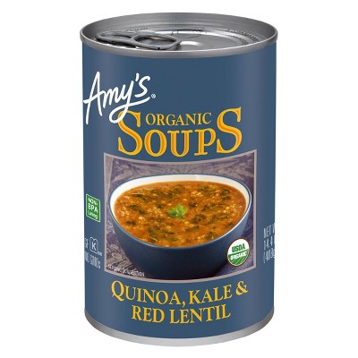 Amy's Organic Gluten Free Quinoa, Kale & Red Lentil Soup - 14.4oz
