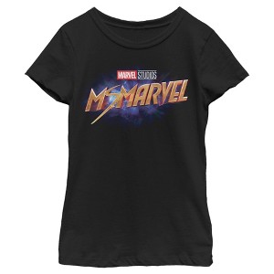 Girl's Marvel Ms. Marvel Logo T-Shirt - 1 of 4