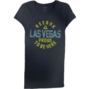 Reebok Womens Las vegas Proud To Be Here Graphic T-Shirt, Blue, Large - 1 of 2