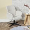Homy Casa Adjustable Swivel Task Chair for Home Office, Study & Vanity, Chenille Beige - 2 of 4