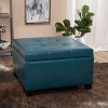 NicBex Modern 30" Square Storage Ottoman Leather Upholstered Footstools with Button Tufted for Bedroom and Living Room - 3 of 4