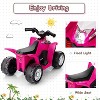 Costway Kids Ride On ATV 6V Electric Vehicle 4 Wheeler Battery Powered Motorized Quad Toy Car with LED Lights - 3 of 4
