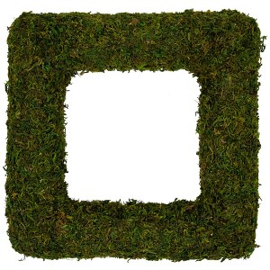 Northlight Artificial Reindeer Moss Square Spring Wreath - 13" - 1 of 4