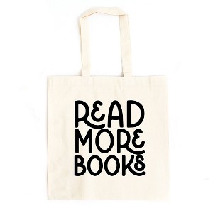 City Creek Prints Read More Books Canvas Tote Bag - 15x16 - Natural - 1 of 2