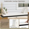 CAVINAS Wooden Outdoor Swing Chairs with Cushion and Pillows,Hanging Porch Swing for Garden,Backyard,Lawn - 4 of 4