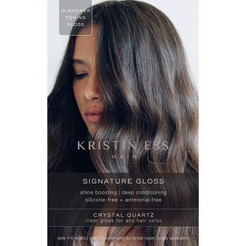Kristin Ess Signature Hair Gloss Shine Boosting, Tone Enhancing, Silicone Free + Ammonia Free - Crystal Quartz - 4 fl oz