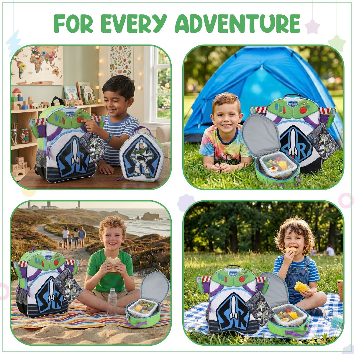 Toy Story Buzz Lightyear 16" Novelty Backpack With Lunch Box - thumbnail 5