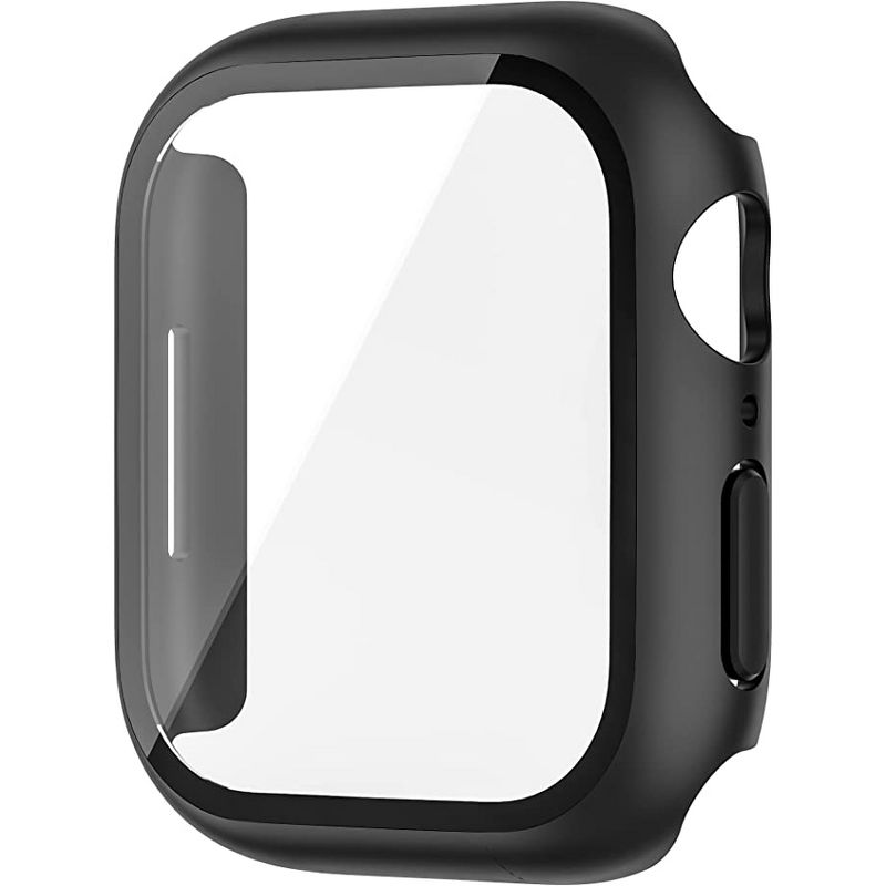 Worryfree Gadgets Protective Bumper Case with Glass Screen Protector Compatible with Apple Watch 38mm 40mm 41mm & 42mm, 2 of 4