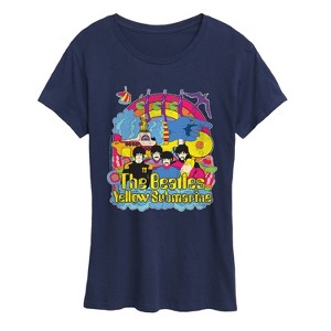 Women's - The Beatles - Vintage Yellow Submarine Short Sleeve Graphic T-Shirt - 1 of 4