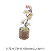 Unique Bargains Artificial Plants Golden Plum Blossom in Cloth Pot Plastic 4.72"x4.72"x11.42" 1 Pcs - 3 of 4