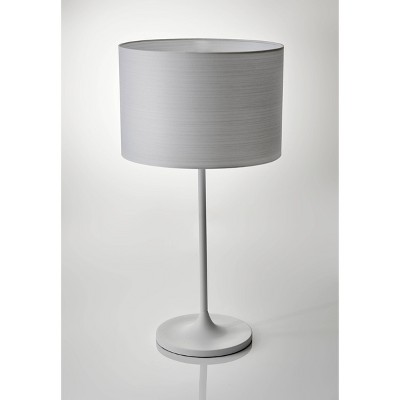 White Japanese Paper Shade Table Lamp
