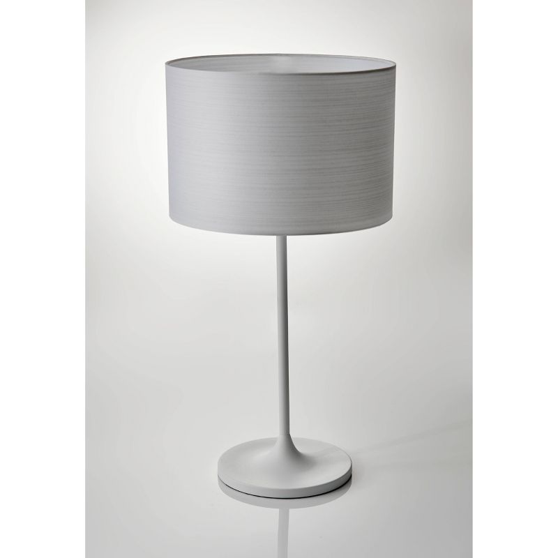 22.5&#34; Oslo Collection Table Lamp White - Adesso, 4 of 5