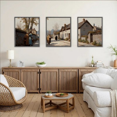 Floral Canvas Wall Art with Strong Artistic and Visual Aesthetics,3 - Pieces