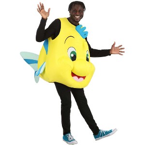 HalloweenCostumes.com Disney The Little Mermaid Adult Flounder Costume. - 1 of 4