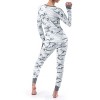 Fruit of the Loom Women's and Plus Thermal Long Underwear Henley Top and Pant Set - 3 of 4