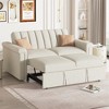 ELJGET Convertible Soft Cushion Sofa Pull Bed for 2 People, Adjustable Sleeper Chair Bed for Office, Living Room - 3 of 4