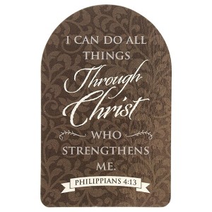 Dicksons I Can Do All Things Through Christ Arch 4 x 2.5 Laminated Cardstock Bookmark Pack of 12 - 1 of 2