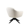 New Classic Furniture,Fleming Metal and Fabric Swivel Lounge Chair in Ivory - 3 of 4