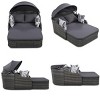 79.9'' Outdoor Sun Tanning Beds, PE Rattan Sunbed with Adjustable Canopy, Outdoor Daybed-Maison Boucle - 3 of 4