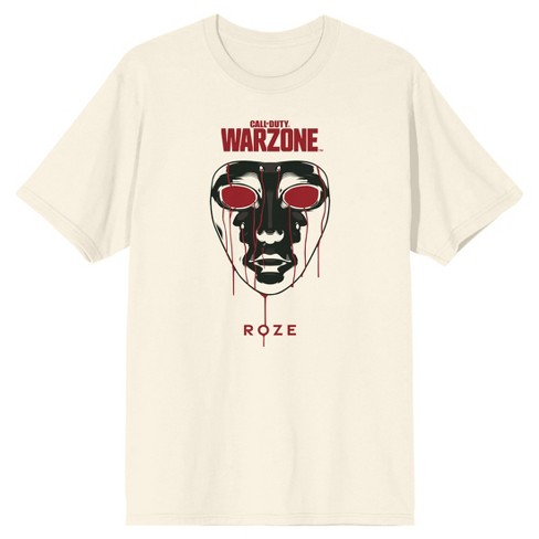 Call Of Duty Warzone Roze Mask Men's Natural Ground T-shirt-xxl :