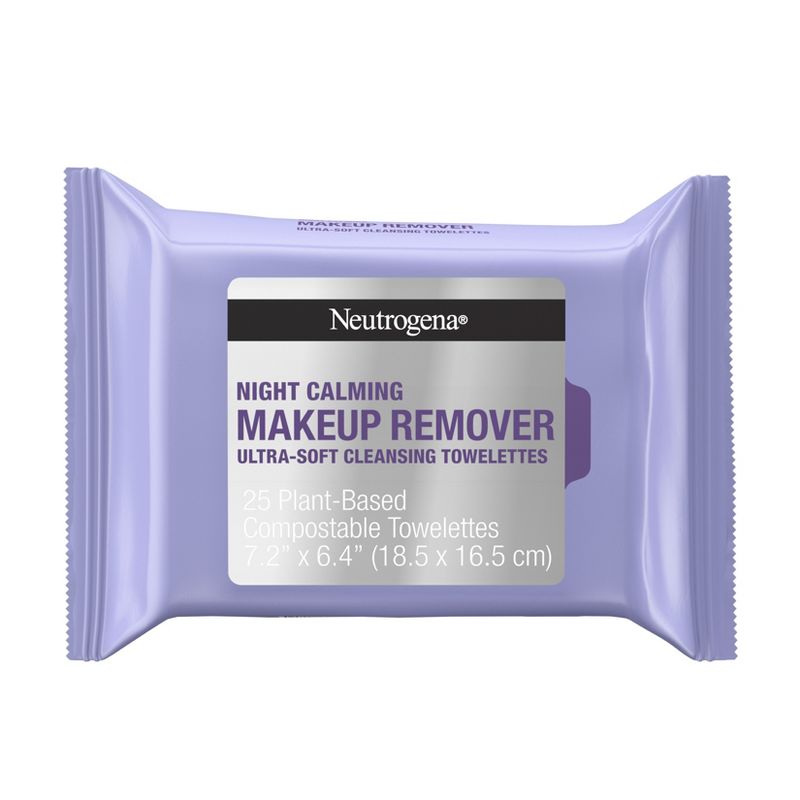 Neutrogena Facial Cleansing Makeup Remover Towelettes - 25ct, 1 of 9