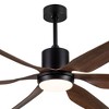 YUHAO 84 in. Indoor Industrial Aluminum Blades Reversible DC Motor Ceiling Fan with Light and Remote Control - 4 of 4