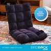 BirdRock Home Adjustable 14-Position Memory Foam Floor Chair - Eggplant - 4 of 4