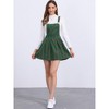 INSPIRE CHIC Women's Checks Adjustable Strap Pinafore Overall Suspender Skirt - 3 of 4