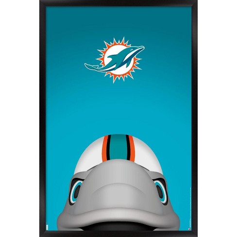 Evergreen Ultra-Thin Edgelight LED Wall Decor, Helmet, Miami Dolphins- 19.5  x 15 Inches Made In USA