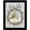 HomeRoots Blessed Wreath Black Framed Print Wall Art - 4 of 4