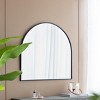 GlasFlength Decorative Wall Mirrors Classic Mirror Wall Mirror Decorative Arched Mirror Vanity Mirror for Living Room, Black, 1"*31"*33" - 4 of 4