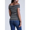 Women's Rib Knit Short Sleeve Off The Shoulder Top | Motherhood Maternity - 2 of 4