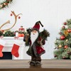 Northlight 16" Country Santa Claus with Snowflake Jacket Standing Christmas Figure - 2 of 4