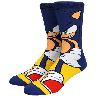 Sonic The Hedgehog Characters Youth 3-pack 360 Crew Socks : Target