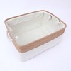 Unique Bargains Fabric Collapsible Storage Organizer Basket with Handles - 3 of 4