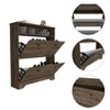 TIRAMISUBEST Shoe Rack with Extendable Shelves ¨C Dark Brown Entryway Organizer, Space-Saving Storage for Entry, Hallway & Closet - 4 of 4