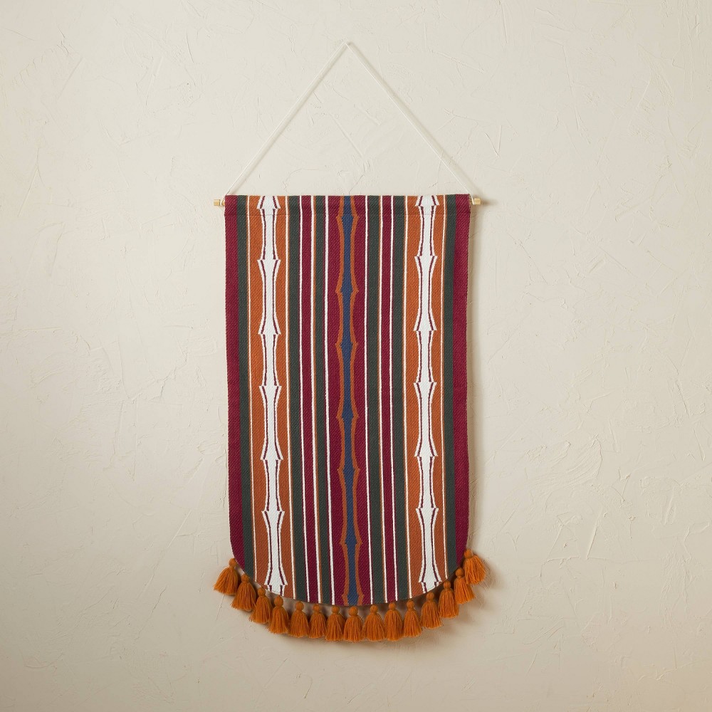 18" x 30" Rug Woven Wall Hanging Red - Opalhouse designed with Jungalow