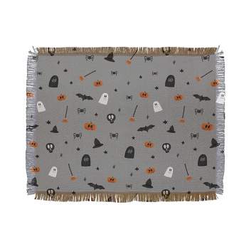 Hello Twiggs Happy Halloween 56"x46" Woven Throw Blanket - Deny Designs