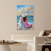 Art Remedy Girl and Her Best Friend Colorful Coastal Wall Art Framed - 2 of 4