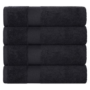 Modern Solid Classic Luxury Egyptian Cotton Towel Set by Blue Nile Mills - 1 of 4