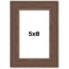 PosterPalooza | 5x8 Wide Barnwood Picture Frame, UV Acrylic, 6 Finishes - Grey, Brown, White, and Black - 2 of 4