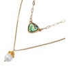Hollywood Sensation Two Layer Necklace With Abalone Pendant And Pearl Pendant - 3 of 4