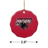 Clark Atlanta University Primary Logo Porcelain Scalloped Holiday Christmas Tree Ornament  2.8" (7.1 cm) - 3 of 4