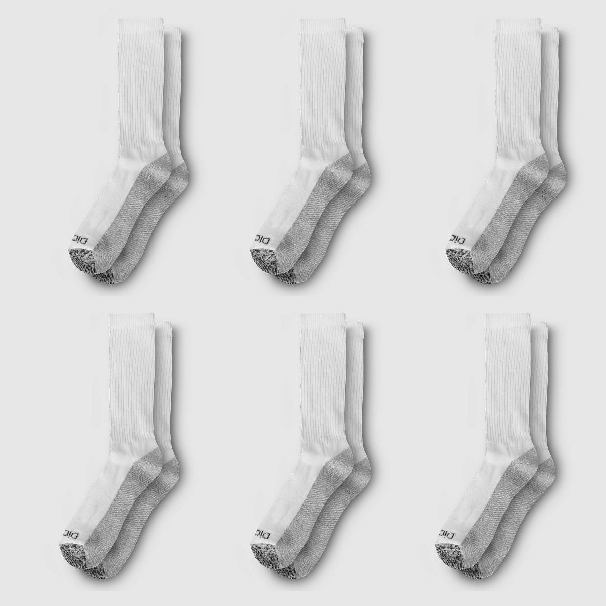 Dickies Men's Big & Tall Dri-Tech Crew Socks 6pk - 12-15 - thumbnail 2